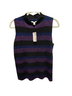 Nine West stripe metallic large new knit